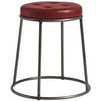 netfurniture Ducat 45 - Clear Lacquered Metal Frame - Vintage Red Seat in Dark Red