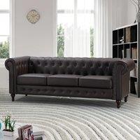 Artemis Home Richland 3 Seat Sofa in Brown