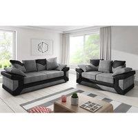 Dino Large Fabric Sofa Suite - Scatter 3 Seater and 2 Seater