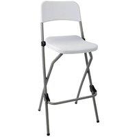 netfurniture Pair of Sparrow Folding Bar Stools in White