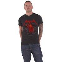 Metallica Skull Screaming Red 72 Seasons T-Shirt in Black | Size: Large