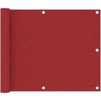 Berkfield Home Balcony Screen Red 75x500 cm Oxford Fabric