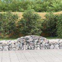 Arched Gabion Baskets 10 pcs 300x50x40/60 cm Galvanised Iron