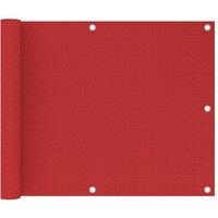 Berkfield Home Balcony Screen Red 75x600 cm HDPE