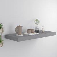 Berkfield Home Floating Wall Shelf Grey 60x23.5x3.8 cm MDF