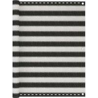 Berkfield Home Balcony Screen HDPE 120x600 cm Anthracite & White in Black