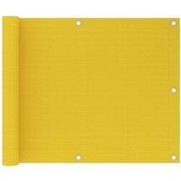 Berkfield Home Balcony Screen Yellow 75x600 cm HDPE