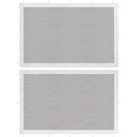 Berkfield Home Party Tent Sidewall 2 pcs White & Black Mesh