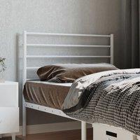 Berkfield Home Metal Headboard White 100 cm