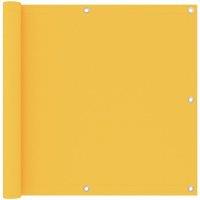 Balcony Screen Yellow 90x600 cm Oxford Fabric