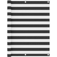 Berkfield Home Balcony Screen Anthracite & White 120x400 cm Oxford Fabric
