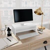Berkfield Home Monitor Stand White 42x24x13 cm Engineered Wood | Size: 42 x 24 x 13 cm