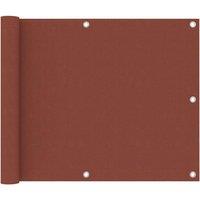 Berkfield Home Balcony Screen Terracotta 75x500 cm Oxford Fabric in Brown