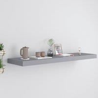 Berkfield Home Floating Wall Shelf Grey 90x23.5x3.8 cm MDF