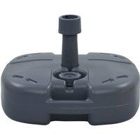 Portable Umbrella Base Grey Sand/Water Filled