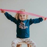 Lilly + Sid Girl's Day Dream Sweatshirt in Navy | Size: 18-24 m