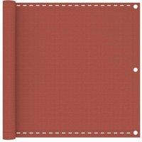 Berkfield Home Balcony Screen Terracotta 90x600 cm HDPE in Brown