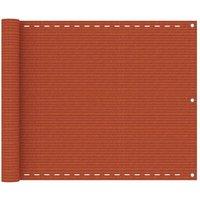 Balcony Screen Orange 75x500 cm HDPE