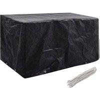 Berkfield Home Garden Furniture Cover 8 Eyelets 180 x 70 x 90 cm in Black