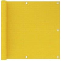 Berkfield Home Balcony Screen Yellow 90x600 cm HDPE