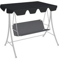 Berkfield Home Replacement Canopy for Garden Swing Black 150/130x105/70 cm