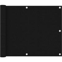 Berkfield Home Balcony Screen Black 75x400 cm Oxford Fabric