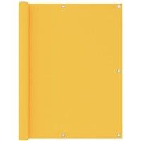 Berkfield Home Balcony Screen Yellow 120x500 cm Oxford Fabric