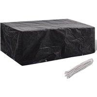 Berkfield Home Garden Furniture Cover 8 Eyelets 200 x 160 x 70 cm in Black