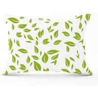 Warren Reed - Designer Green Leaves Cushions | Size: 45 cm x 45 cm