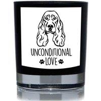60 SECOND MAKEOVER Spaniel Unconditional Love Funny 20cl Candle in Black