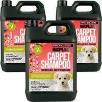 ProKleen Carpet Cleaning Shampoo Odour Remover Coconut & Guava Fragrance 3 x 5L in Clear