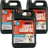 ProKleen Carpet Cleaning Shampoo Odour Remover Amber & Bergamot Scent 3 x 5L in Clear