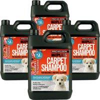 ProKleen Carpet Cleaning Shampoo Odour Remover Amber & Bergamot Scent 4 x 5L in Clear