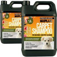ProKleen Carpet Cleaning Shampoo Odour Remover Citrus & Cedar Fragrance 2 x 5L in Clear