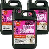 ProKleen Carpet Cleaning Shampoo Odour Remover Orange & Jasmine Scent 3 x 5L in Clear
