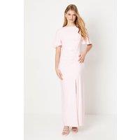 Debut London by Coast Angel Sleeve Twist Back Jersey Bridesmaid Dress
