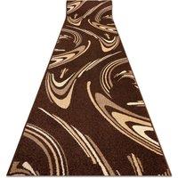 RugsX Heat-Set Fryz Runner in Brown | Size: 70 cm x 250 cm