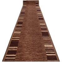RugsX Anti-Slip Adagio Runner in Brown | Size: 110 cm x 470 cm