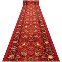 RugsX Anti-Slip Tradycja Runner in Red | Size: 67 cm x 420 cm