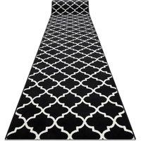 RugsX Bcf Morad Runner in Black | Size: 70 cm x 360 cm