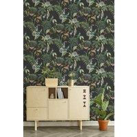 Superfresco Easy Adilah Tropical Floral Wallpaper in Black