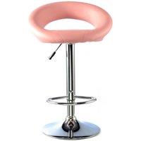 netfurniture Furrai Bar Stool PU Chrome & Pink (2s)