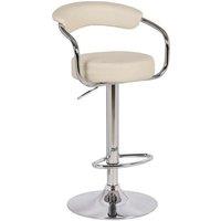 netfurniture Lazio Adjustable Bar Stool Cream