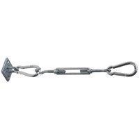 Primrose Stainless Steel Fixing Kit 4 Corner for Square/Rectangle Shade Sails in Metallic Silver