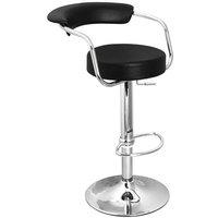 netfurniture Lazio Adjustable Bar Stool Black