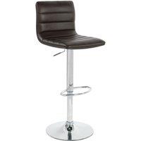 netfurniture Vista Breakfast Bar Stool Height Adjustable in Brown