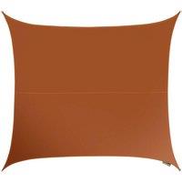 Primrose 5.4m Square Waterproof Patio Sun Shade Canopy 98% UV Block Free Rope in Terracotta