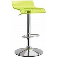 netfurniture Tina Acrylic Bar Stool Height Adjustable -Green in Light Green