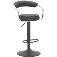 netfurniture Lazio Matt Black Bar Stool Black
