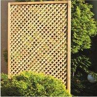 Primrose Wall Diamond Trellis Privacy Garden Softwood Screening 1.83m x 1.80m in Natural